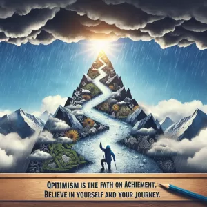 Optimism is the faith that leads to achievement. Believe in yourself and your journey.