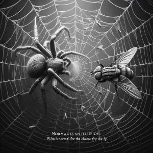 Normal is an illusion. What's normal for the spider is chaos for the fly.