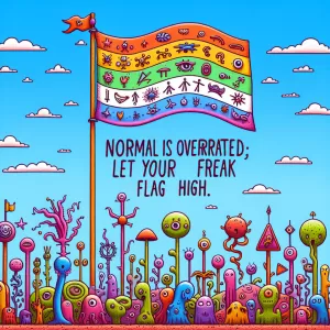 Normal is overrated; let your freak flag fly high.