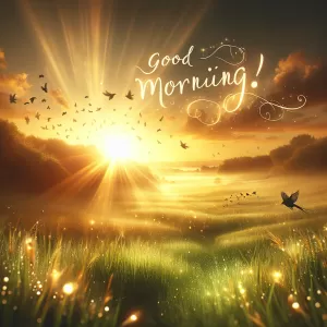 The beauty of the morning lies not just in its golden light, but in the promise of a new start. Good morning!