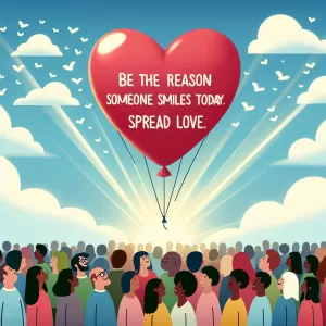 Be the reason someone smiles today. Spread love.