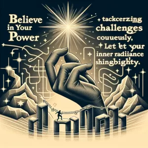 Believe in your power, embrace the challenges, and let your light shine bright. ????