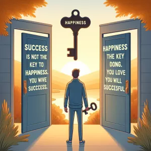 Success is not the key to happiness. Happiness is the key to success. If you love what you are doing, you will be successful. - Albert Schweitzer