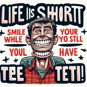 Life is short, smile while you still have teeth!