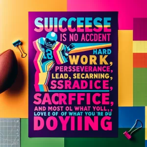 Success is no accident. It is hard work, perseverance, learning, studying, sacrifice, and most of all, love of what you are doing. - Pele