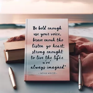 Be bold enough to use your voice, brave enough to listen to your heart, and strong enough to live the life you've always imagined. - Stephanie Bennett-Henry