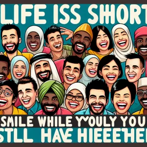 Life is short, smile while you still have teeth.