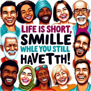 Life is short, smile while you still have teeth!