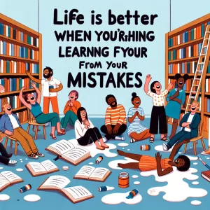 Life is better when you're laughing and learning from your mistakes.