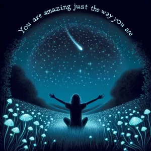 You are amazing just the way you are. Embrace your uniqueness and shine brightly in this world.