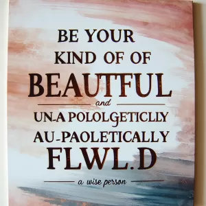 Be your own kind of beautiful, unapologetically authentic and unapologetically flawed. - Stephanie Bennett-Henry