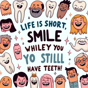 Life is short, smile while you still have teeth!