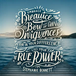 Embrace the beauty of your own uniqueness, for in your difference lies your true power. - Stephanie Bennett Henry