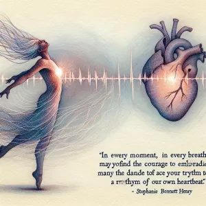 In every moment, in every breath, may you find the courage to embrace your truth and dance to the rhythm of your own heartbeat. - Stephanie Bennett Henry