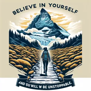 Believe in yourself and you will be unstoppable.