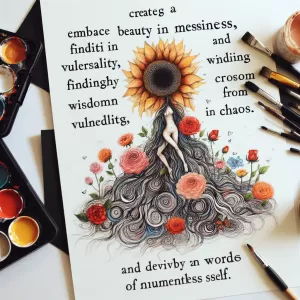 Embrace the beauty in the messy, the strength in vulnerability, and the wisdom in chaos. You are a masterpiece in progress, constantly evolving and blooming into your truest self. - Stephanie Bennett Henry