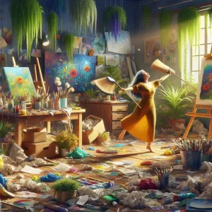 Embrace the glorious mess that you are, but remember to occasionally sweep the floor too!