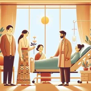 Visit friends and family in the hospital, even if it's just for a few minutes.