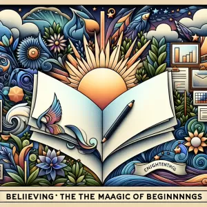 Believe in the magic of beginnings. Each day at work is a fresh page, a new opportunity to write your success story.