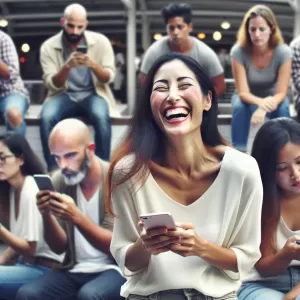 Laugh like no one's watching, because they're probably too busy checking their phones anyway!