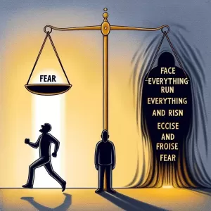 The word fear can stand for two things: Forget Everything And Run or Face Everything And Rise. The decision is yours.