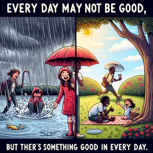 Every day may not be good, but there's something good in every day.