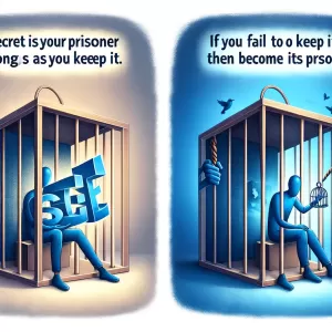 A secret is your prisoner as long as you keep it. If you can't keep it, then you become its prisoner.