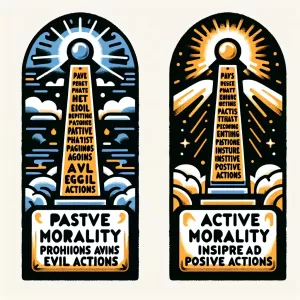 There are two kinds of morality: one passive, which tells us not to do evil, and the other active, which commands us to do good.