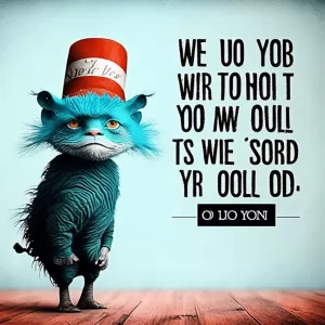 You were born to stand out. - Dr. Seuss