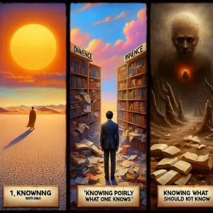 There are three types of ignorance: 1. Knowing nothing, 2. Knowing poorly what one knows, 3. Knowing what one should not know.