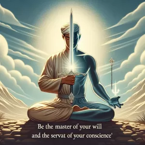 Be the master of your will and the servant of your conscience.