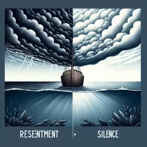 The silence after a deep resentment is worse than the resentment itself.