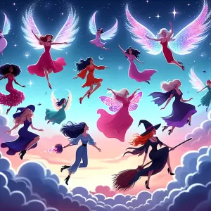 All women fly, some on wings of love, some on broomsticks