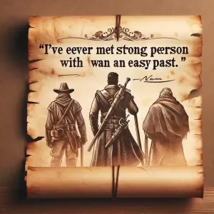 Churchill: I've never met a strong person with an easy past.