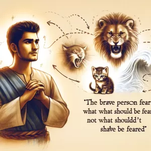 Tolstoy: The brave person fears what should be feared, not what shouldn't be feared.