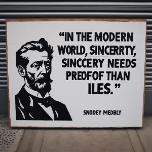 John Kennedy: In the modern world, sincerity needs more proof than lies.