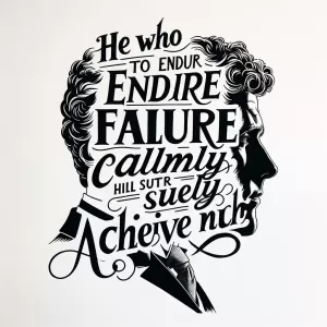 Kennedy: He who can endure failure calmly will surely achieve much.