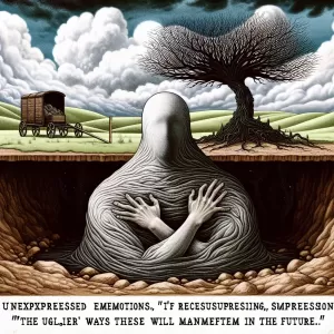 Freud: Unexpressed emotions never die. They are buried alive and will come forth later in uglier ways.