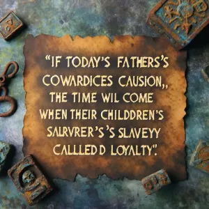 Dzhokhar Dudayev: If today’s fathers’ cowardice is called caution, the time will come when their children’s slavery will be called loyalty.