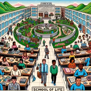 The hardest school is the school of life... You never know what grade you’re in or when the next test is. You can’t even copy, because no one has the same version as you.