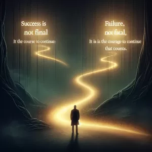 Success is not final, failure is not fatal: It is the courage to continue that counts. - Winston Churchill