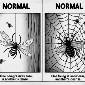 Normal is an illusion. What is normal for the spider is chaos for the fly.