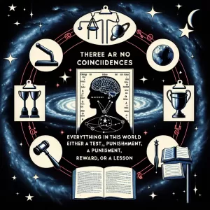 There are no coincidences – everything in this world is either a test, a punishment, a reward, or a lesson. – Friedrich Nietzsche