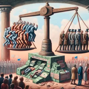 Politics is the art of obtaining votes from the poor and funds from the rich, on the pretext of protecting one from the other. (Ameringer)