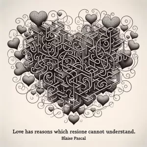 Love has reasons which reason cannot understand. – Blaise Pascal