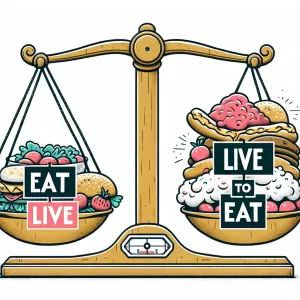 Eat to live, not live to eat!   Socrates