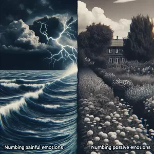 We cannot selectively numb emotions; when we numb the painful emotions, we also numb the positive ones. – Brené Brown