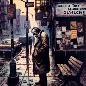 Enlarge Sometimes a day comes when you just don't have a chance. - Charles Bukowski