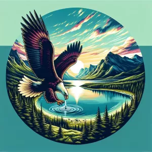 Even the eagle must descend to drink water.