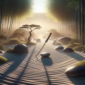 Enlarge When the mind is still, the sword moves by itself. - Zen